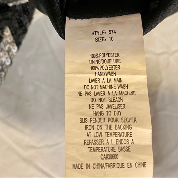 2/20 EUC Sequin Bodycon Stretchy Shiny Chevron Striped Mini Dress Sparkly NYE - Picture 10 of 12